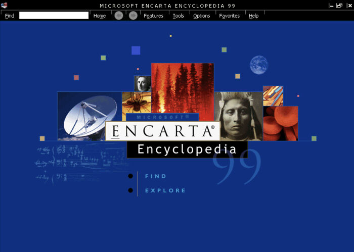 Microsoft Encarta Encyclopedia '99 - Blast from the Past