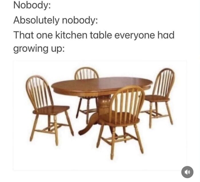 Same Kitchen Table, Different House