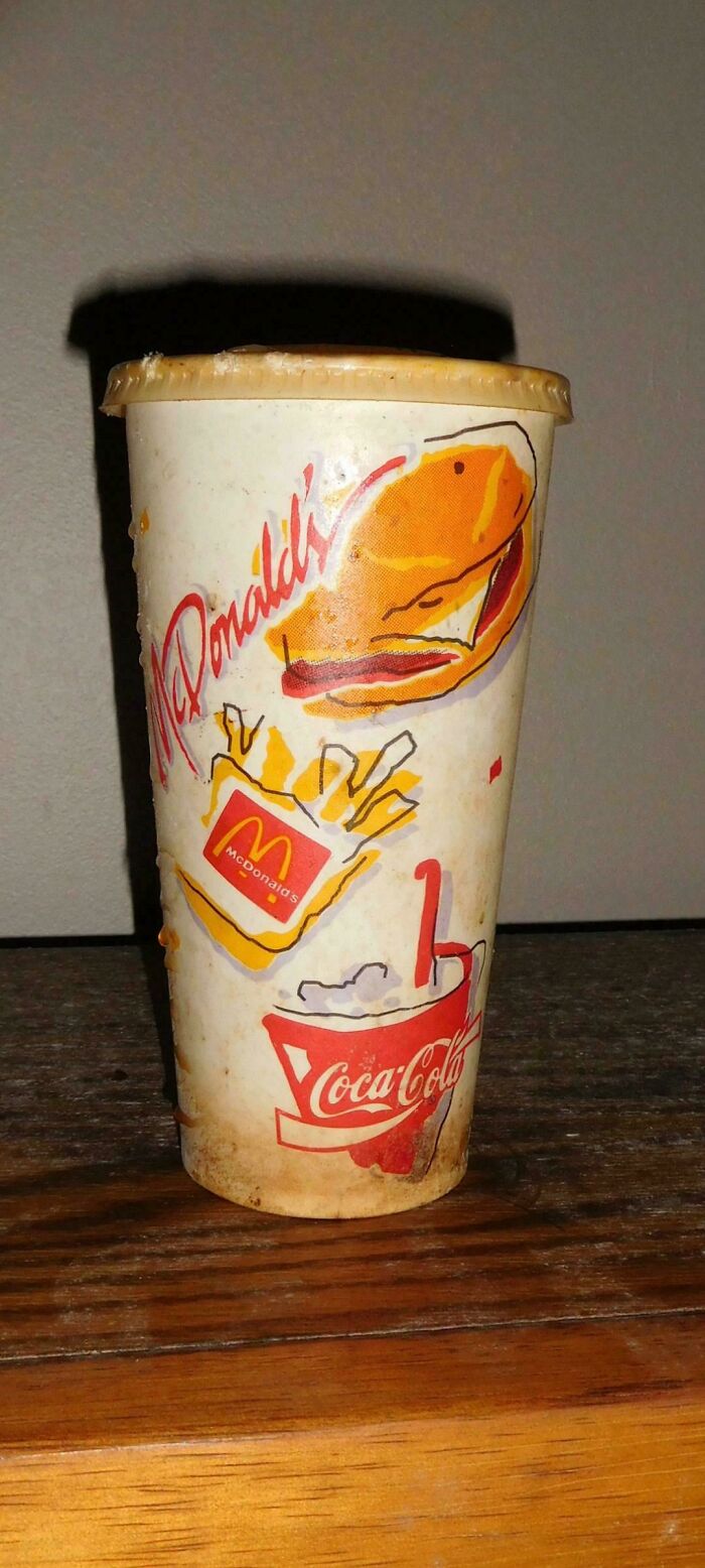 Found: Early 90s McDonald's Cup in an Abandoned Building