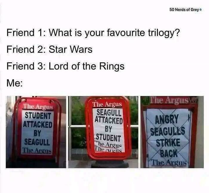 The Trilogy in Five Parts? Seagull vs. Student is Epic Too