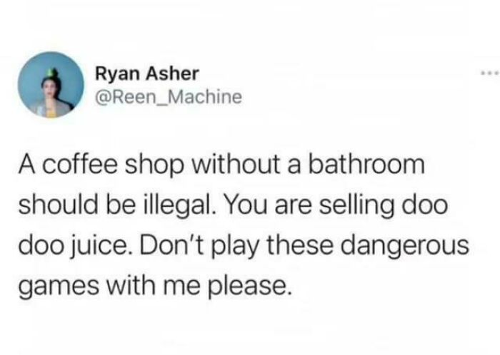 Why I Only Drink Doo-Doo Juice at Home, Thanks!