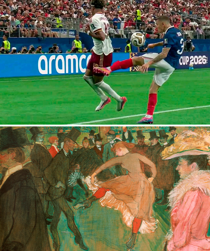 Lamine Yamal & Lucas Digne’s Dance = Moulin Rouge Flashback
