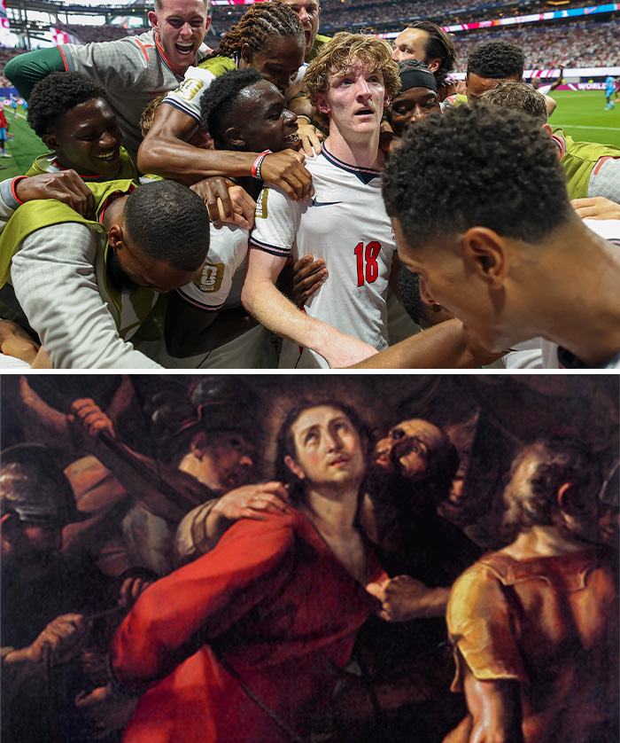 Anthony Gordon in the Middle = The Capture of Christ Vibes