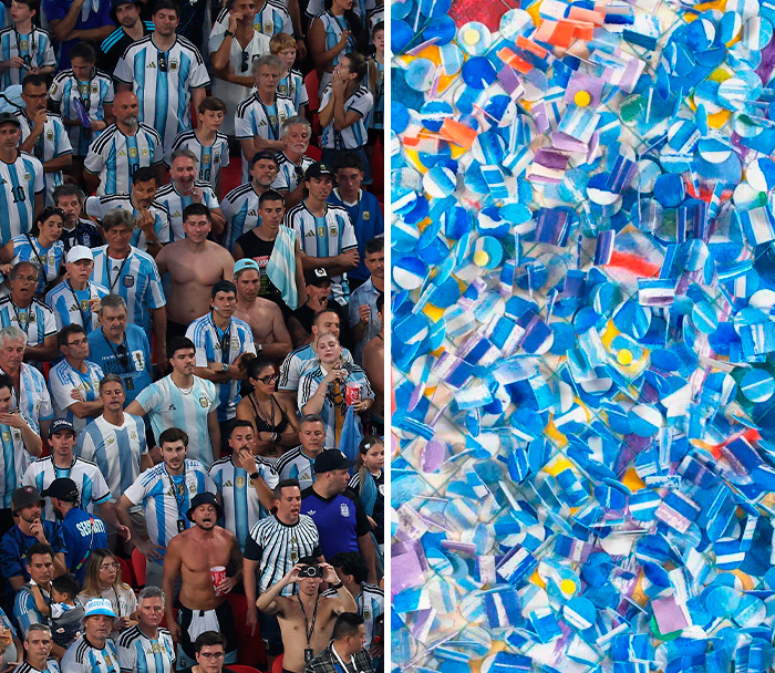 Argentina Fans = A Modern Art Dot Party