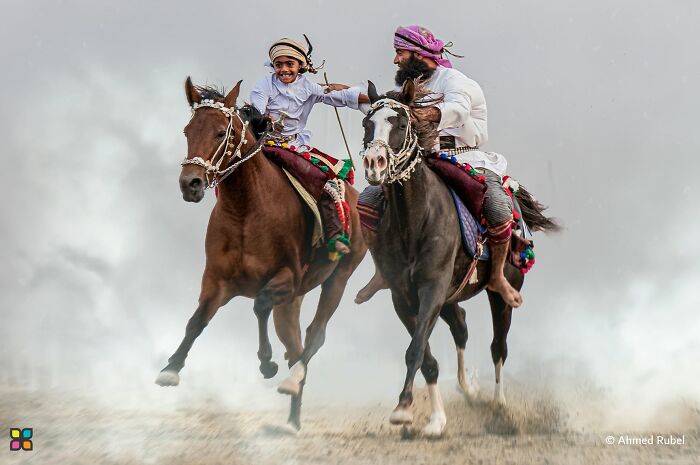 Father-Son Horse Race Team By Ahmed Rubel