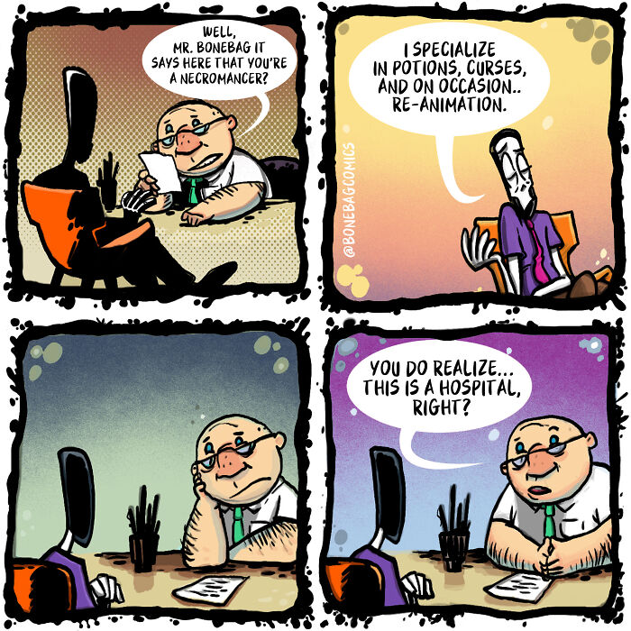 When a Necromancer Just Takes Random Odd Jobs Instead of World Domination