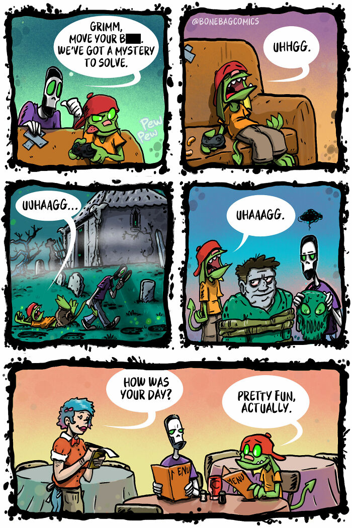 When a Necromancer Just Takes Random Odd Jobs Instead of World Domination