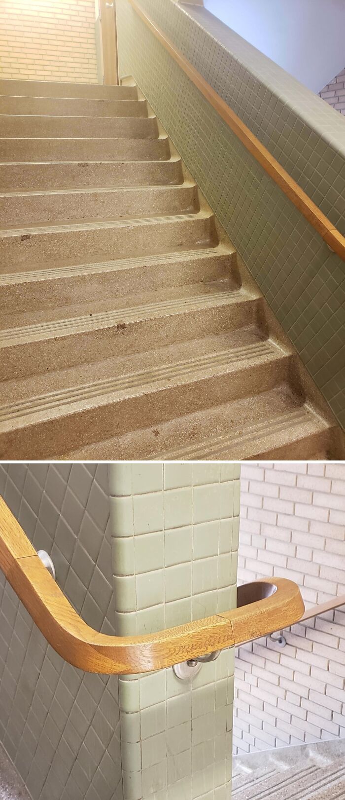 This 1963 Stairwell Was Made Dirt-Hater-Proof