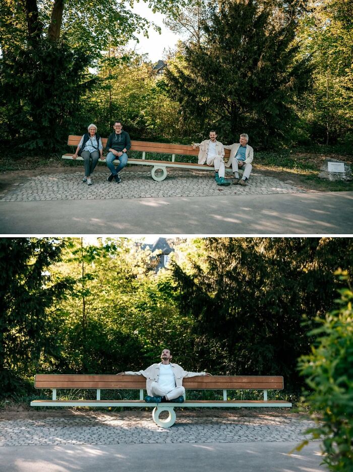 A ‘Cooperation’ See-Saw Bench That’s All About Teamwork
