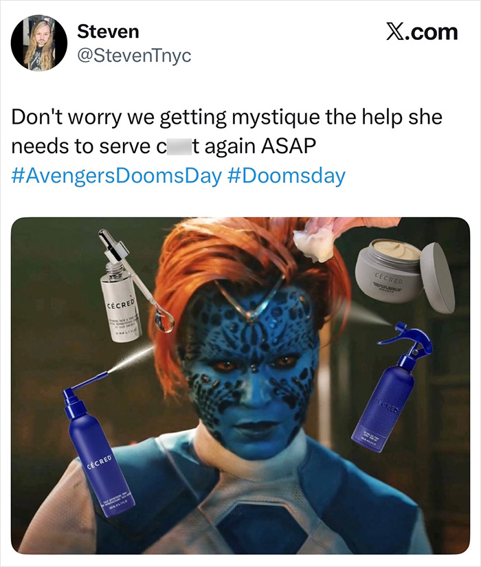 When Mystique's Hair Had a Total Meltdown in Avengers: Doomsday Trailer