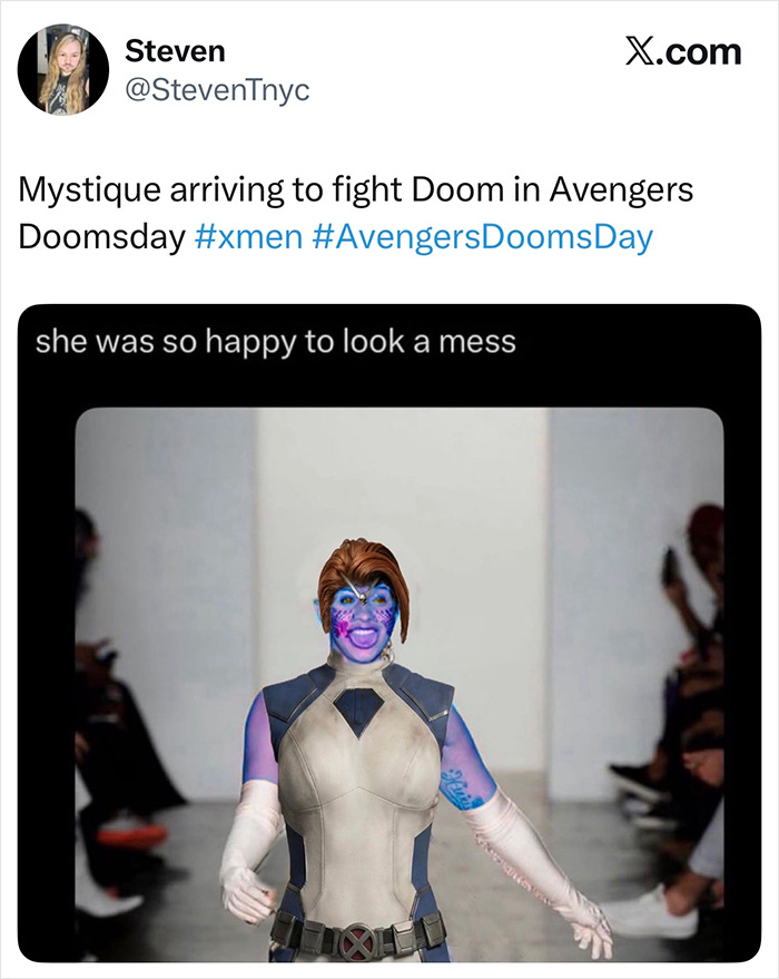 When Mystique's Hair Had a Total Meltdown in Avengers: Doomsday Trailer