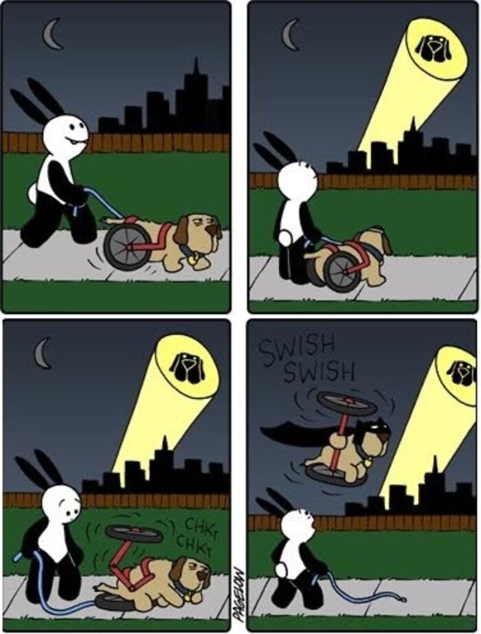 Meet the Grumpy Dog in a Wheelchair Who Stole the Show in These Comics!