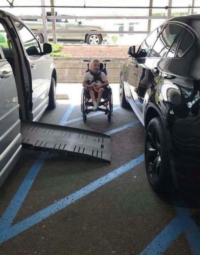 This Is Why You Don’t Even Think About Parking In Striped Handicap Zones