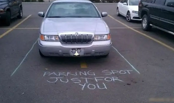 This Genius Drew Parking Lines To Show How BAD The Parking Really Is