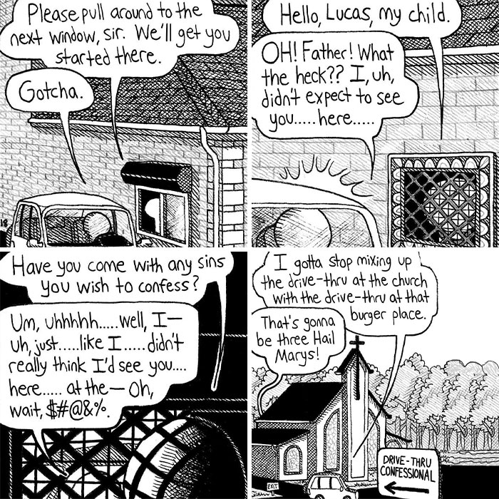 30 Towny Town Comics That Take Everyday Weirdness to a Whole New Level