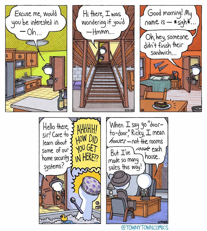 30 Towny Town Comics That Take Everyday Weirdness to a Whole New Level