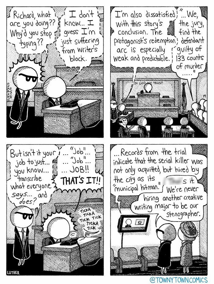 30 Towny Town Comics That Take Everyday Weirdness to a Whole New Level