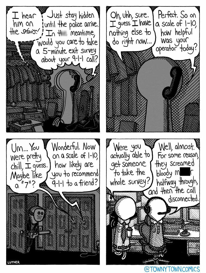 30 Towny Town Comics That Take Everyday Weirdness to a Whole New Level