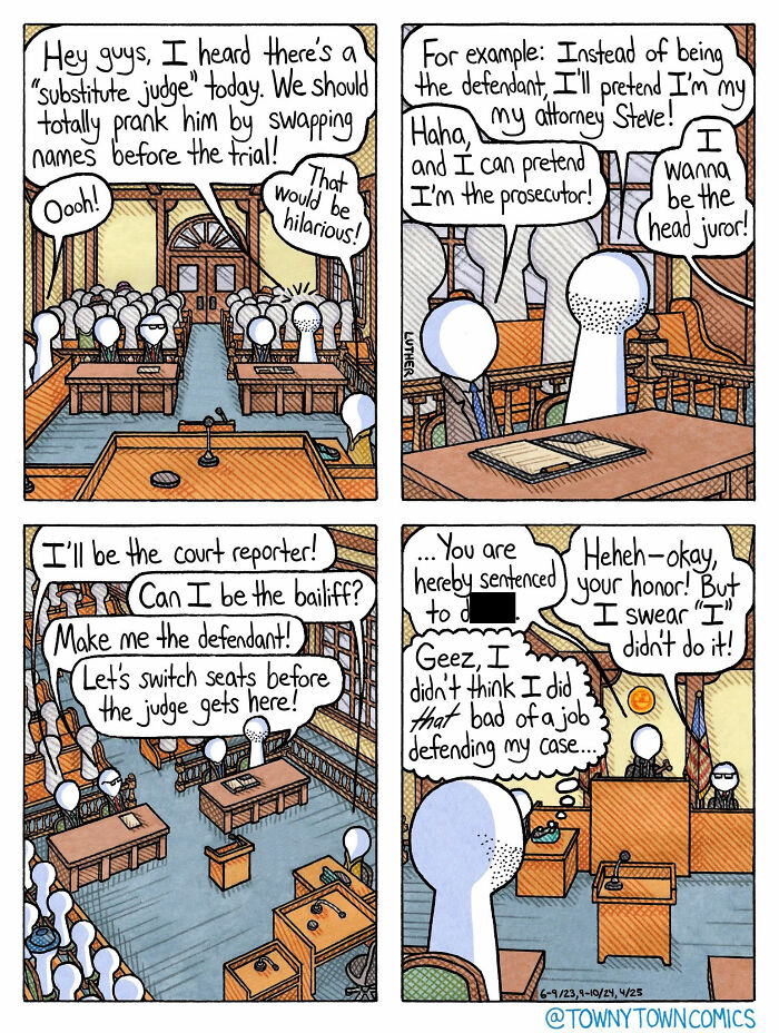 30 Towny Town Comics That Take Everyday Weirdness to a Whole New Level