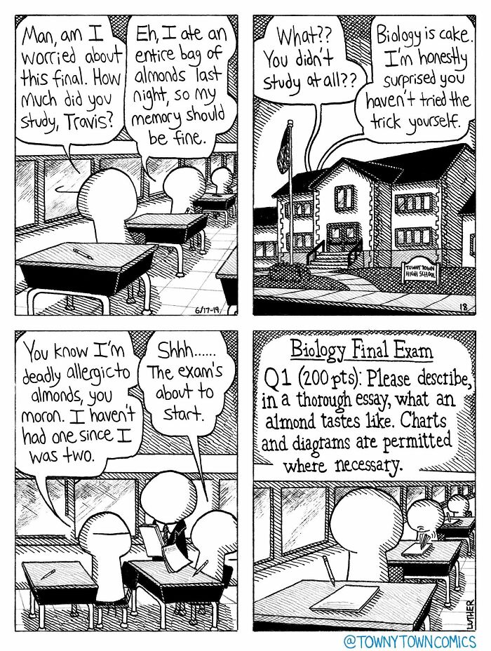 30 Towny Town Comics That Take Everyday Weirdness to a Whole New Level