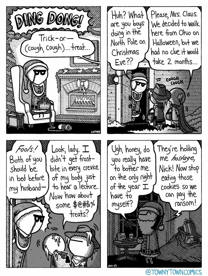 30 Towny Town Comics That Take Everyday Weirdness to a Whole New Level