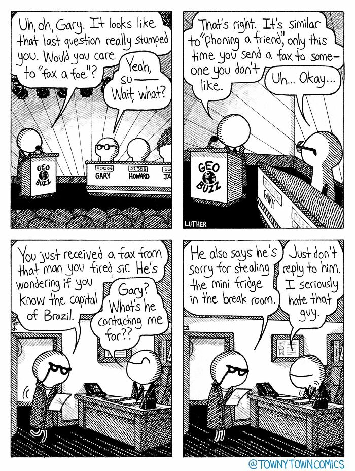 30 Towny Town Comics That Take Everyday Weirdness to a Whole New Level