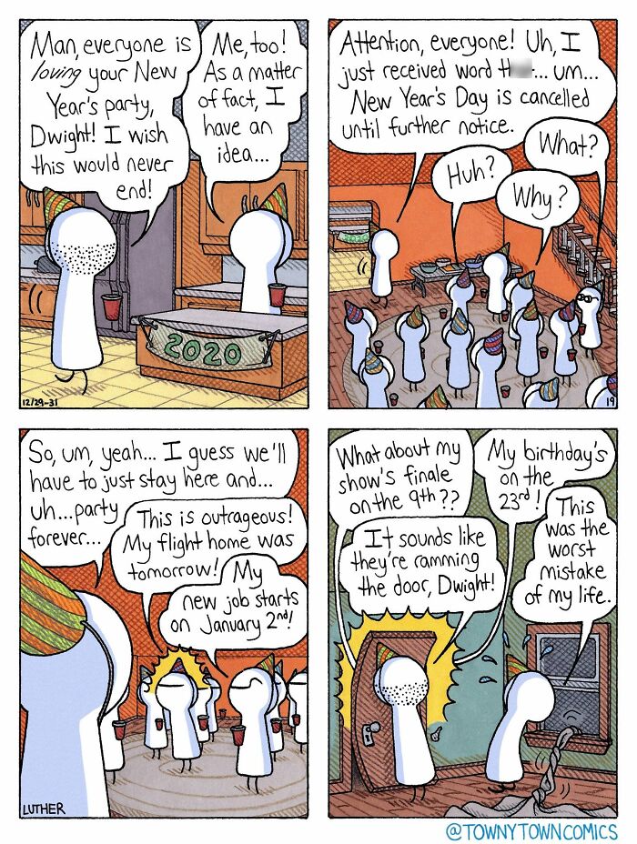 30 Towny Town Comics That Take Everyday Weirdness to a Whole New Level