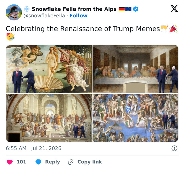 Wait, Did Trump Just Gatecrash The World Cup Celebration?