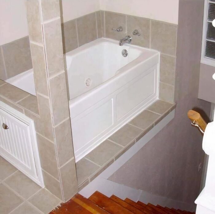 How About A Bathtub That Throws You Down Stairs? Fun!