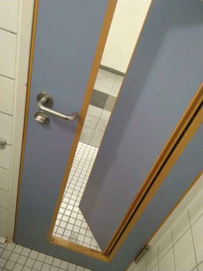Toilet Door With Another Door Inside It... That Refuses To Close