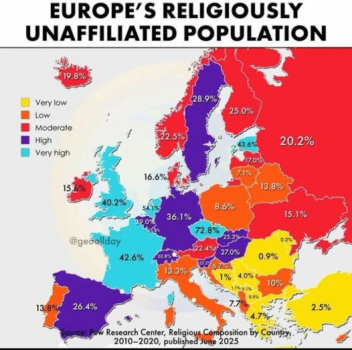 Europe’s Population Saying 'Nope' To Religion