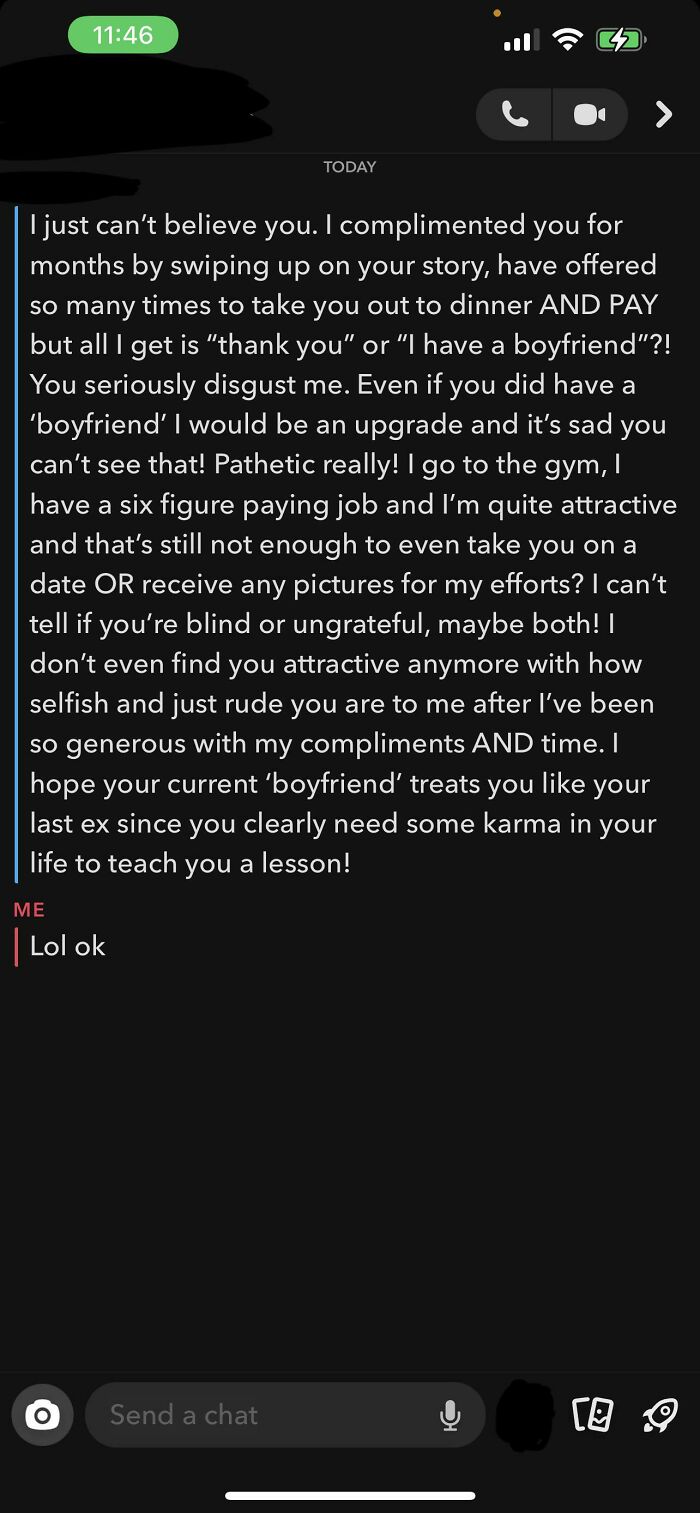 No, I Have A Boyfriend And Still Got This Ridiculous Message!