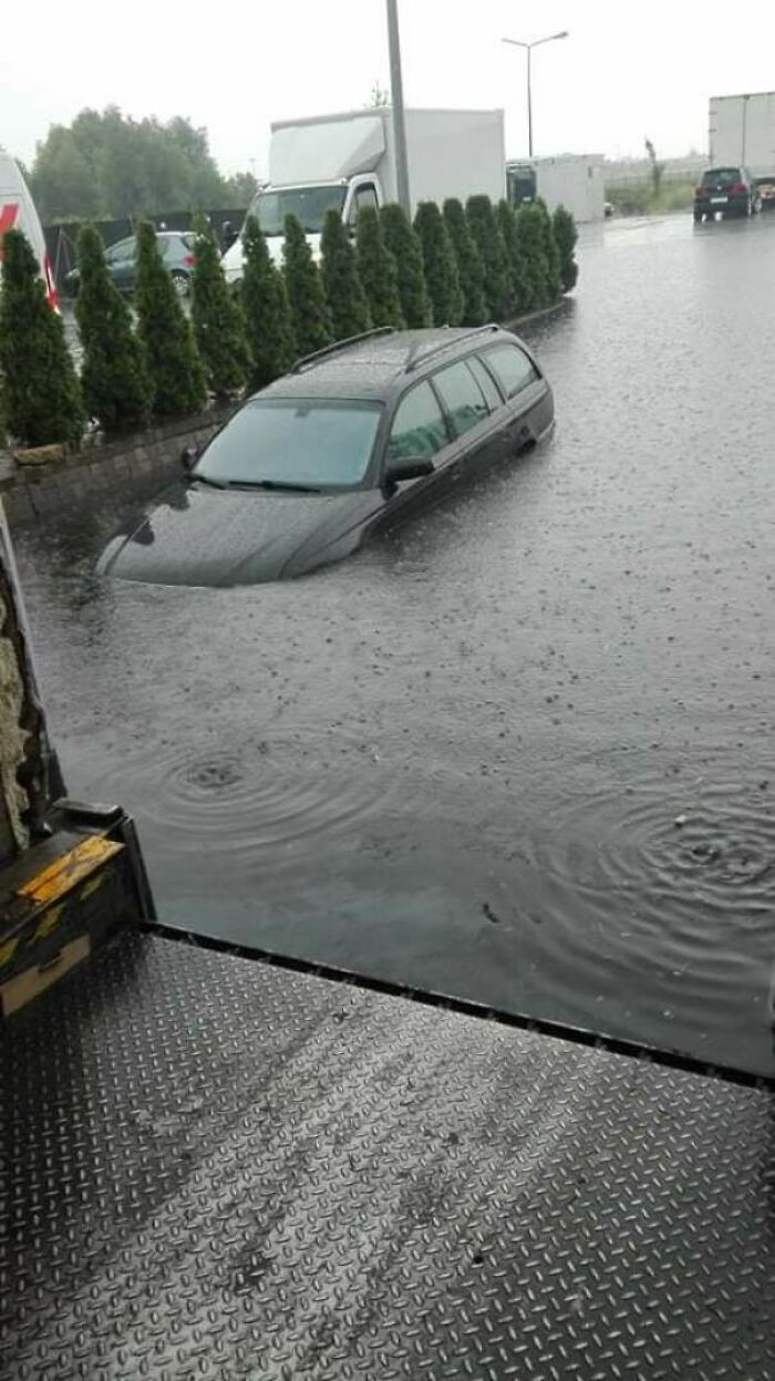 This Poor Car is Having a Rough Day