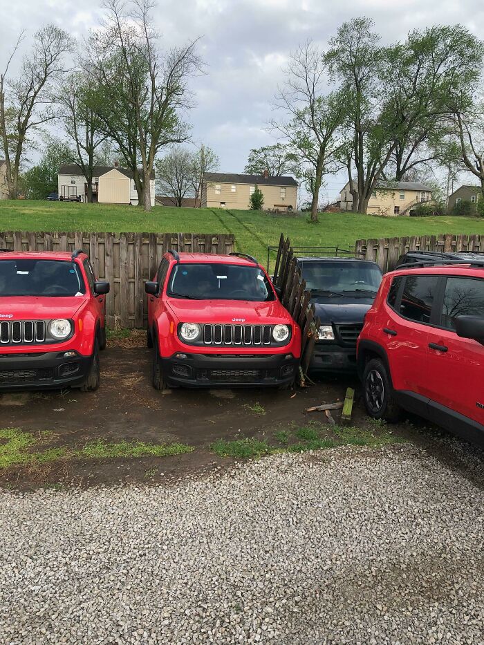 Parking Brake Forgot Its Job Next To Car Dealership