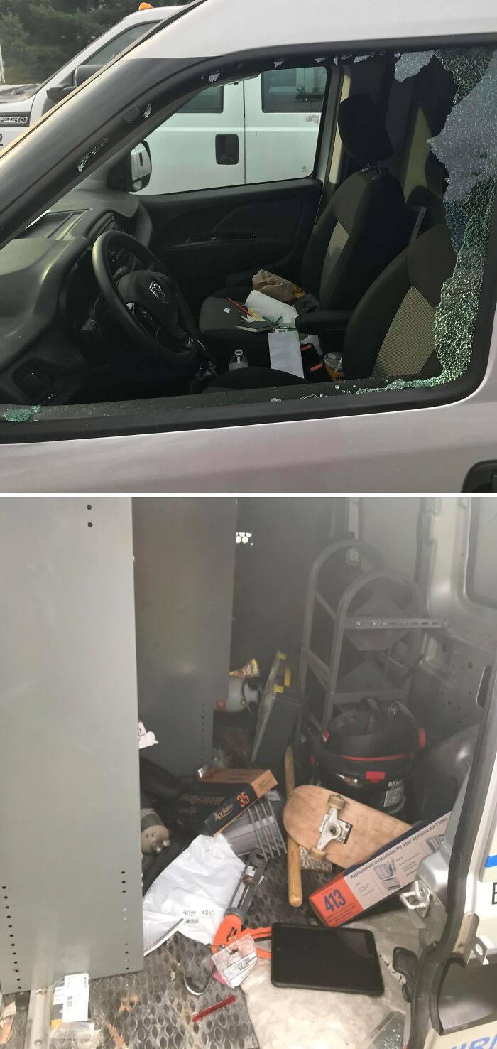 Work Truck Got Cleared Out Overnight. Epic Start to the Week!
