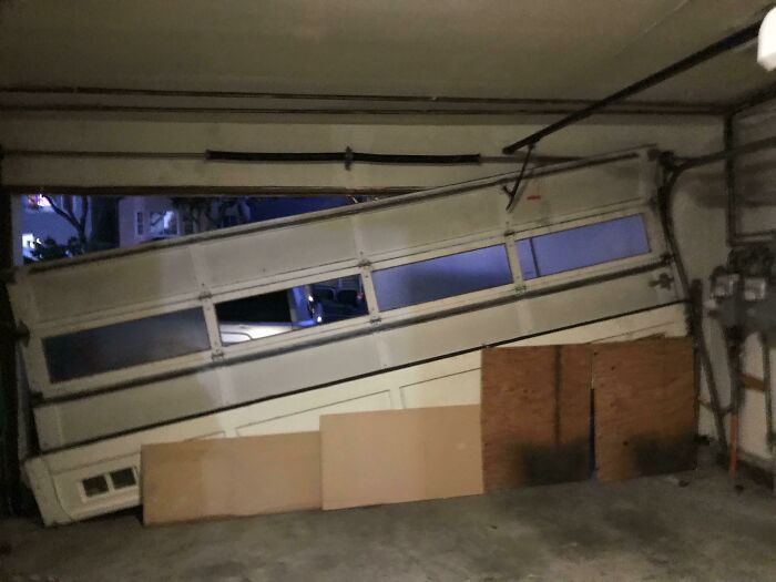 Evicted Neighbors Smashing Garage Doors