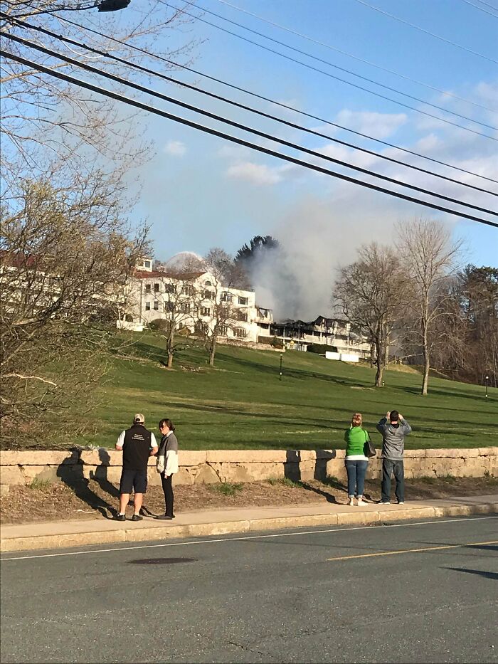 Work Building on Fire