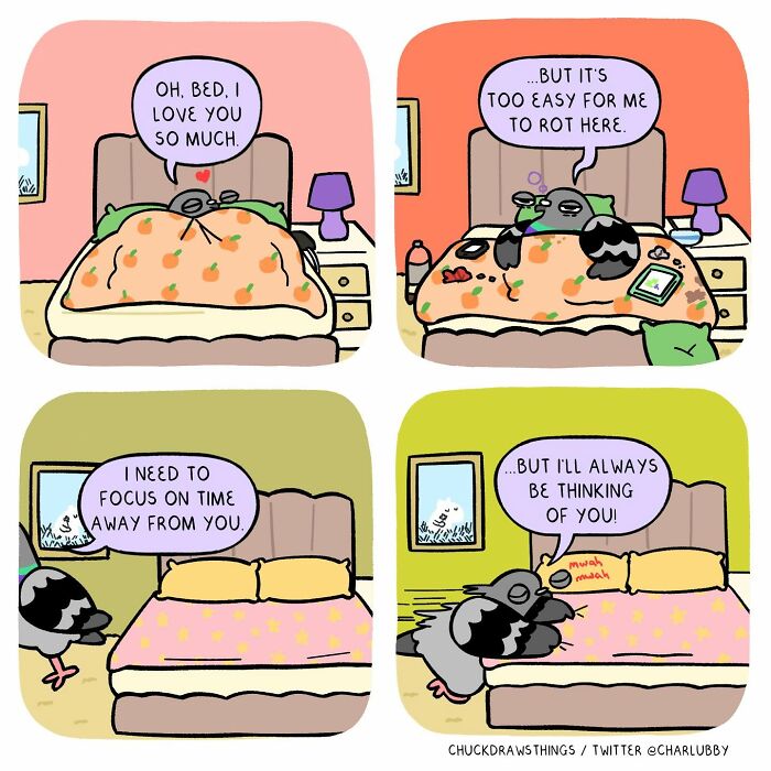 50 Hilarious Comics About Anxiety Featuring a Surprisingly Funny Pigeon