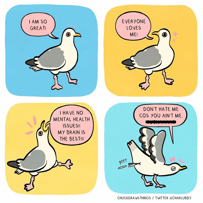 50 Hilarious Comics About Anxiety Featuring a Surprisingly Funny Pigeon