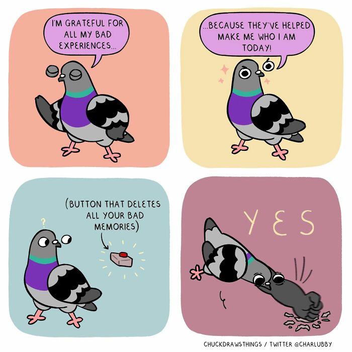 50 Hilarious Comics About Anxiety Featuring a Surprisingly Funny Pigeon
