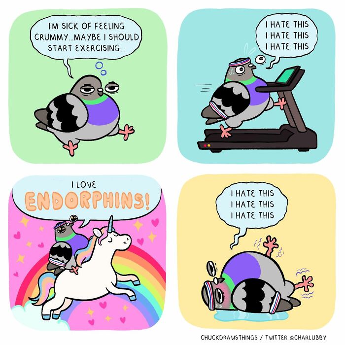 50 Hilarious Comics About Anxiety Featuring a Surprisingly Funny Pigeon