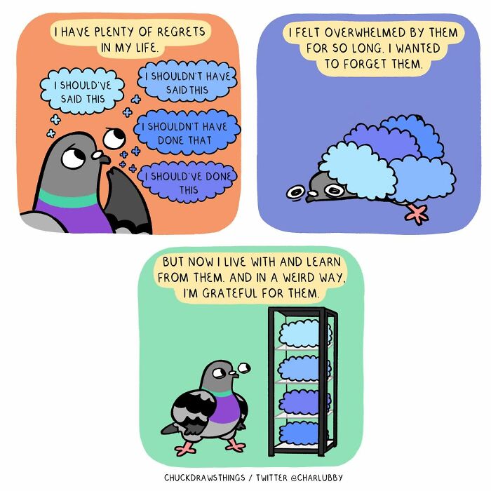 50 Hilarious Comics About Anxiety Featuring a Surprisingly Funny Pigeon