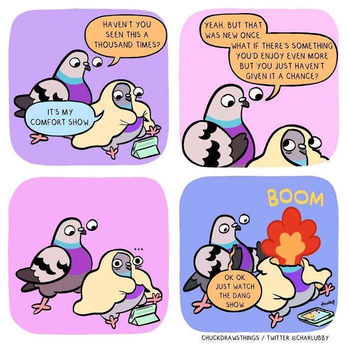 50 Hilarious Comics About Anxiety Featuring a Surprisingly Funny Pigeon