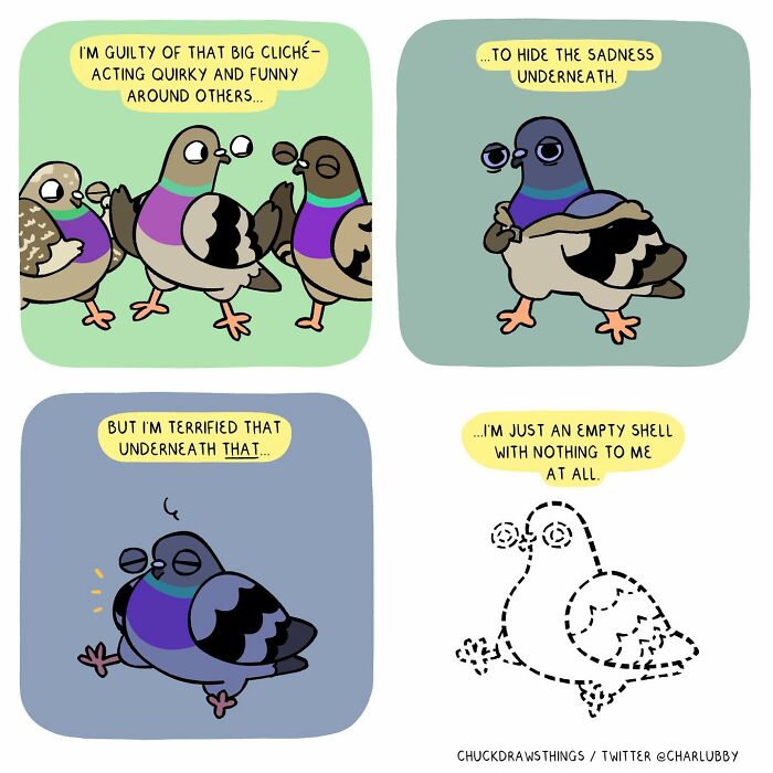 50 Hilarious Comics About Anxiety Featuring a Surprisingly Funny Pigeon