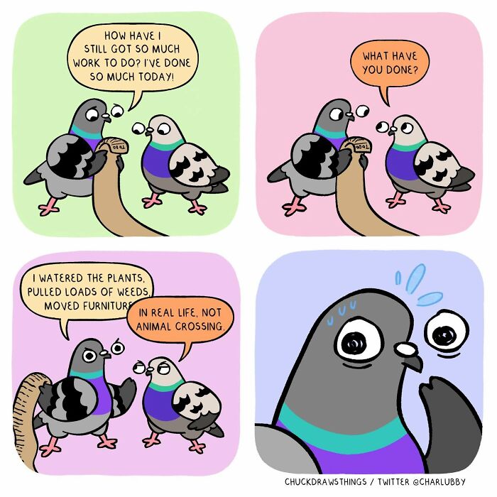 50 Hilarious Comics About Anxiety Featuring a Surprisingly Funny Pigeon