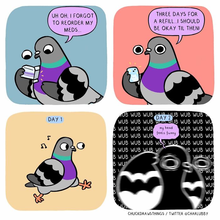 50 Hilarious Comics About Anxiety Featuring a Surprisingly Funny Pigeon