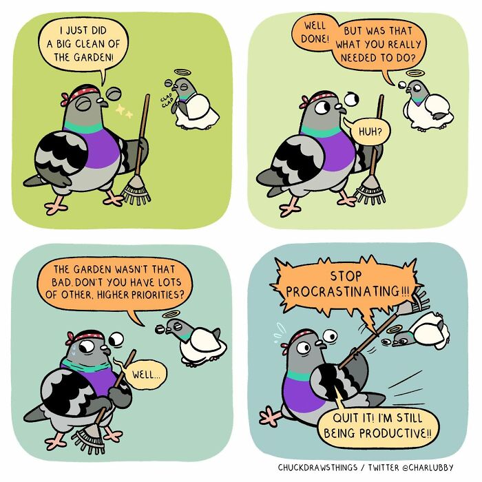 50 Hilarious Comics About Anxiety Featuring a Surprisingly Funny Pigeon