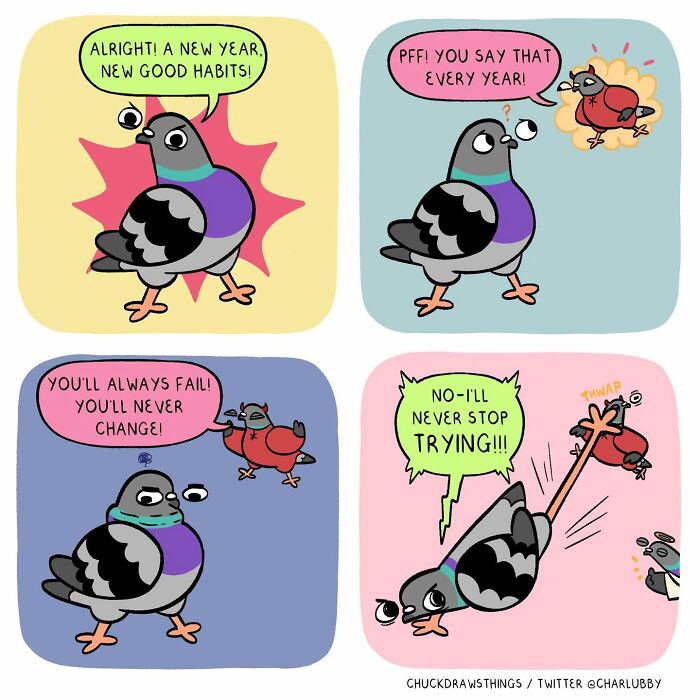 50 Hilarious Comics About Anxiety Featuring a Surprisingly Funny Pigeon