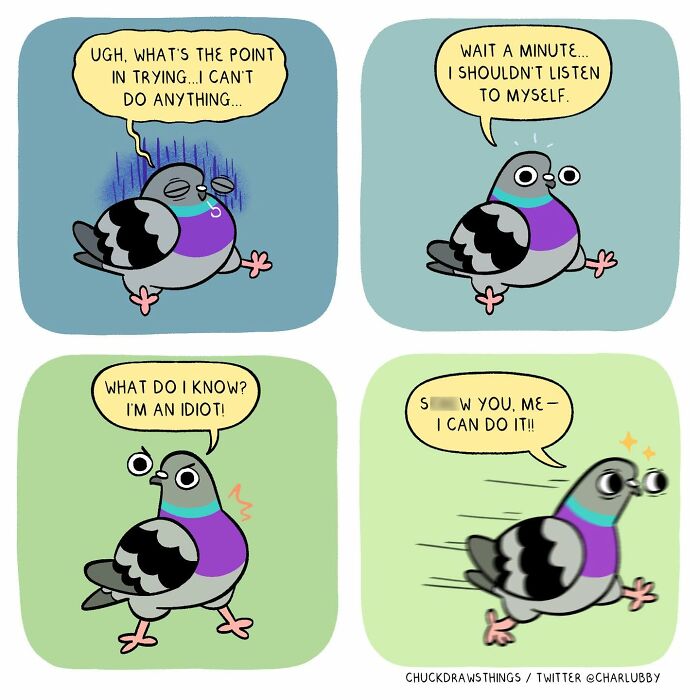 50 Hilarious Comics About Anxiety Featuring a Surprisingly Funny Pigeon