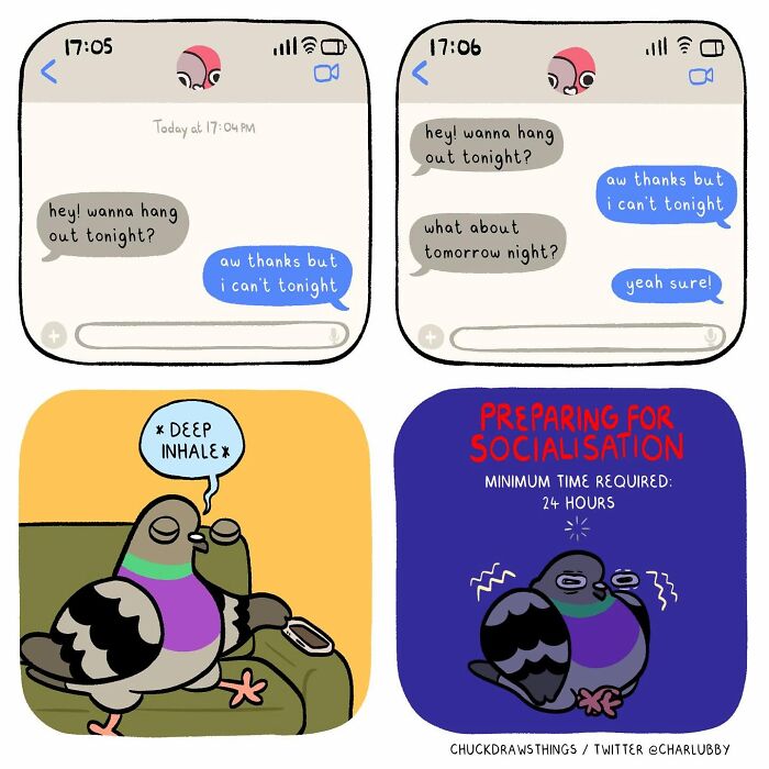 50 Hilarious Comics About Anxiety Featuring a Surprisingly Funny Pigeon